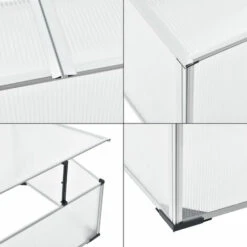 NOVA Greenhouse De Balcon / Terrasse Pour Palet 60x100x30 / 40 Cm Toit Divisé Et Ouvert -France Serre de jardin Soldes 2022 58598593 3