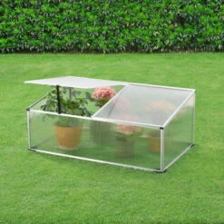 NOVA Greenhouse De Balcon / Terrasse Pour Palet 60x100x30 / 40 Cm Toit Divisé Et Ouvert -France Serre de jardin Soldes 2022 58598593 4
