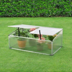 NOVA Greenhouse De Balcon / Terrasse Pour Palet 60x100x30 / 40 Cm Toit Divisé Et Ouvert -France Serre de jardin Soldes 2022 58598593 5