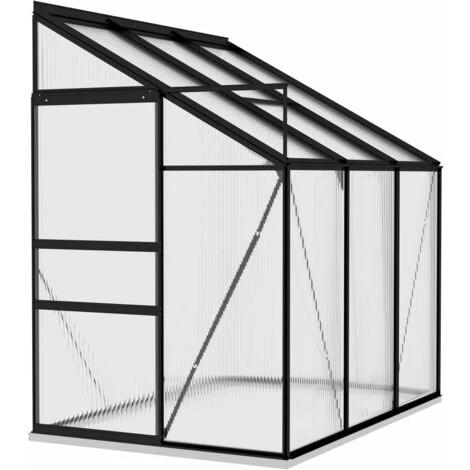 INLIFE Serre Anthracite Aluminium 3,97 M³ - Anthracite 4 INLIFE Serre Anthracite Aluminium 3,97 M³ - Anthracite – Image 2