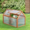 Châssis De Jardin Duiven Toiture Relevable à 2 Pans En Polycarbonate Et Pin 100 X 55 X 41-70 Cm [casa.pro] -France Serre de jardin Soldes 2022 58805542 1