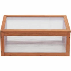Châssis De Jardin Laarbeek Toiture Relevable En Appentis En Polycarbonate Et Pin 60 X 30 X 23-30 Cm [casa.pro] -France Serre de jardin Soldes 2022 58805543 5
