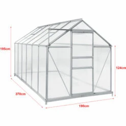 Serre De Jardin Oisterwijk à Porte Coulissante En Polycarbonate 7,03 M² [en.casa] -France Serre de jardin Soldes 2022 58805555 3
