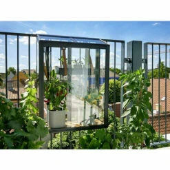 JULIANA Serre De Balcon Urban Balcony En Verre Trempé 0.16 M² - Noir -France Serre de jardin Soldes 2022 58978477 3