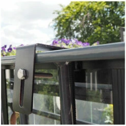 JULIANA Serre De Balcon Urban Balcony En Verre Trempé 0.16 M² - Noir -France Serre de jardin Soldes 2022 58978477 5