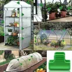 LTS FAFA 10 Pièces 11mm/16mm Clip De Film Plastique Accessoires De Serre Fournitures De Jardinage -France Serre de jardin Soldes 2022 59153996 2