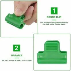 LTS FAFA 10 Pièces 11mm/16mm Clip De Film Plastique Accessoires De Serre Fournitures De Jardinage -France Serre de jardin Soldes 2022 59153996 3