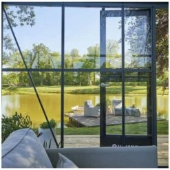 JULIANA Serre De Jardin Grande Oasis 18.80 M² Avec Embase - Anthracite Et Noir -France Serre de jardin Soldes 2022 59182969 5