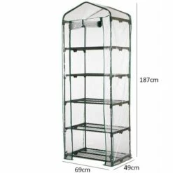 LTS FAFA PVC Couvercle, Serre De Jardin, Avec Bâche Amovible Balcon Terrasse Tente, Étanche Et Anti-UV, Pour Faire Pousser Et Protéger Plantes (Non Compris Le Support En Fer)vert -France Serre de jardin Soldes 2022 59304546 2