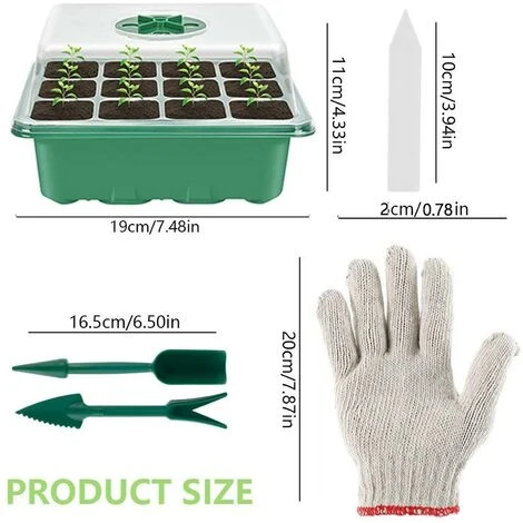 Ensoleillé Boîte De Propagation De Serre Intérieure De 3 Pièces Mini Ensemble De Propagation De Serre 4 Ensoleillé Boîte De Propagation De Serre Intérieure De 3 Pièces Mini Ensemble De Propagation De Serre – Image 2