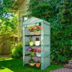 Hengda Serre De Jardin Balcon Terrasse Serre Pour Tomates Acier PVC Imperméable Anti-UV Transparent 70*50*160CM Vert - Vert 9 Hengda Serre De Jardin Balcon Terrasse Serre Pour Tomates Acier PVC Imperméable Anti-UV Transparent 70*50*160CM Vert - Vert -France Serre de jardin Soldes 2022 59823555 4