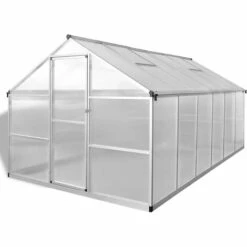 INLIFE Serre Renforcée En Aluminium Avec Cadre De Base 9,025 M² -France Serre de jardin Soldes 2022 59848125 2