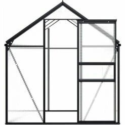 Topdeal Serre Anthracite Aluminium 3,61 M² FF48209_FR 9 Topdeal Serre Anthracite Aluminium 3,61 M² FF48209_FR -France Serre de jardin Soldes 2022 60371967 3