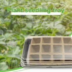 PREMIER 4pcs Plateau De Démarrage De Semences Biodégradable Jardin Plateau De Semis Plante Culture Pépinière Boîte De Germination De Pépinière -France Serre de jardin Soldes 2022 60551544 3