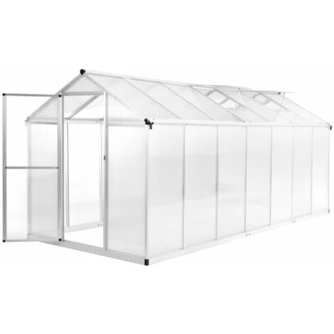 INLIFE Serre Aluminium 421x190x195 Cm 15,6 M³ 3 INLIFE Serre Aluminium 421x190x195 Cm 15,6 M³