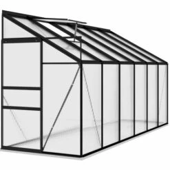 FIMEI Serre Anthracite Aluminium 7,77 M³ -France Serre de jardin Soldes 2022 60967795 3