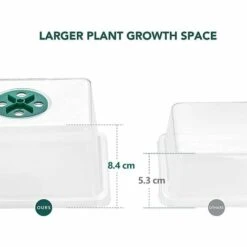 MEZHENG Mini Serre Pour Plantes, 10 Pièces 120 Cellules Intérieure Plateau Semis Avec Couvercles Rehaussés, Bac à Semis Pépinière Boîte De Culture Durables, 20 étiquettes, 2 Outils -France Serre de jardin Soldes 2022 61309636 2