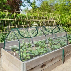 Relaxdays Serre De Jardin, Avec 2 Fenêtres, Toit Pointu, Abri En PVC,HLP : 60 x 120 x 60 cm, Transparent -France Serre de jardin Soldes 2022 61313956 3