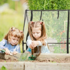 Relaxdays Serre De Jardin 3 Portes, Bâche En PVC, Pour Vos Plantations Précoces, HxLxP : 93 X 245 X 91 cm; Transparent -France Serre de jardin Soldes 2022 61313958 4