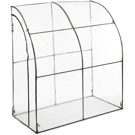Relaxdays Serre De Jardin Pour Tomates, Bâche PVC, Facilement Accessible, HxLxP : 215 X 200 X 100 Cm, Transparent/noir 4 Relaxdays Serre De Jardin Pour Tomates, Bâche PVC, Facilement Accessible, HxLxP : 215 X 200 X 100 Cm, Transparent/noir – Image 2