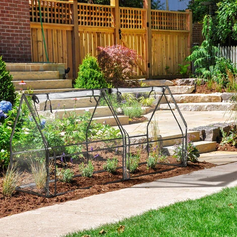 Relaxdays Serre De Jardin 2 Portes, Bâche En PVC, Pour Vos Plantations Précoces, HxLxP : 92 X 180 X 92 cm; Transparent 5 Relaxdays Serre De Jardin 2 Portes, Bâche En PVC, Pour Vos Plantations Précoces, HxLxP : 92 X 180 X 92 cm; Transparent – Image 3