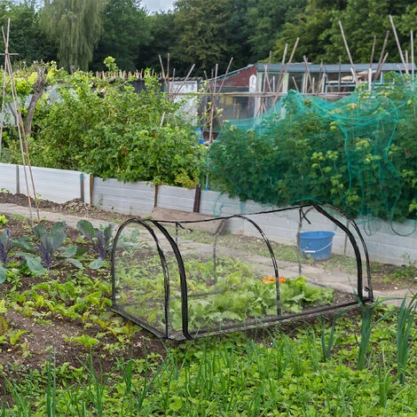 Relaxdays Serre De Jardin, HxLxP : 71x189x78 Cm, Large Porte, Tunnel Serre, Culture, Mini Serre, PVC, Transparente 5 Relaxdays Serre De Jardin, HxLxP : 71x189x78 Cm, Large Porte, Tunnel Serre, Culture, Mini Serre, PVC, Transparente – Image 3