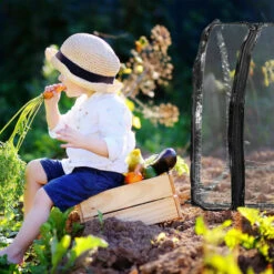 Relaxdays Serre De Jardin, HxLxP : 71x189x78 Cm, Large Porte, Tunnel Serre, Culture, Mini Serre, PVC, Transparente 10 Relaxdays Serre De Jardin, HxLxP : 71x189x78 Cm, Large Porte, Tunnel Serre, Culture, Mini Serre, PVC, Transparente -France Serre de jardin Soldes 2022 61314017 4
