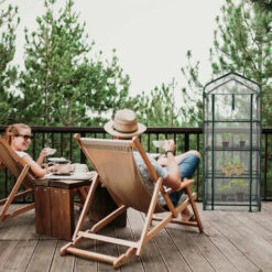 Relaxdays Serre De Balcon, Métal Et PVC, Taille Compacte, Avec Bâche, H X L X P : 159 X 69 X 49 cm, Verte/transparente -France Serre de jardin Soldes 2022 61314212 3