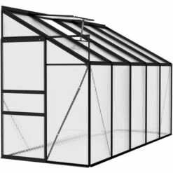 FIMEI Serre Anthracite Aluminium 6,23 M³ -France Serre de jardin Soldes 2022 61382331 3