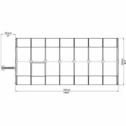 CANOPIA Serre De Jardin En Polycarbonate Rion Eco Grow 9,16 M², Ancrage Au Sol Oui -France Serre de jardin Soldes 2022 6261271 3