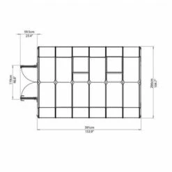 CANOPIA Serre De Jardin En Polycarbonate Rion Hobby Gardener 10,38 M², Ancrage Au Sol Oui -France Serre de jardin Soldes 2022 6296132 5