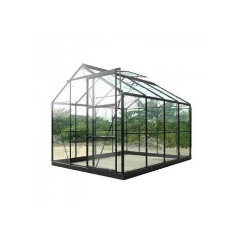 CHALET & JARDIN Serre De Jardin En Verre Trempé SEKURIT 4 Mm + Base - 7,6 M² 3 CHALET & JARDIN Serre De Jardin En Verre Trempé SEKURIT 4 Mm + Base - 7,6 M²