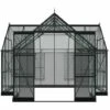 HALLS Serre De Jardin Garden Room Verre Trempé 12.90m², Couleur Noir, Base Sans Base - Noir