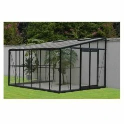 CHALET & JARDIN Serre En Verre Trempé 4 Mm JARDIN D'HIVER + Base - 11,5 M² -France Serre de jardin Soldes 2022 6332752 3