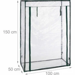 Relaxdays Serre De Jardin Ou Balcon, Acier Et Bâche En PVC, H X L X P : 150 X 100 X 50 cm, Transparent 11 Relaxdays Serre De Jardin Ou Balcon, Acier Et Bâche En PVC, H X L X P : 150 X 100 X 50 cm, Transparent -France Serre de jardin Soldes 2022 63554661 5