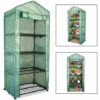 EINFEBEN Serre De Jardin Balcon Terrasse Serre Pour Tomates Acier PVC Imperméable Anti-UV Transparent 70*50*160CM Vert - Vert -France Serre de jardin Soldes 2022 63582026 1