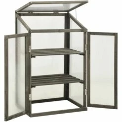 SUPERMARKET Serre 60x45x100 Cm Bois De Sapin SUHB-314849 -France Serre de jardin Soldes 2022 63662038 2