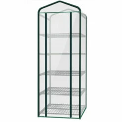 2DISTRIBUTION Serre Tunnel De Jardin Balcon 5 Niveaux 1.95 X 07 X 0.5 M