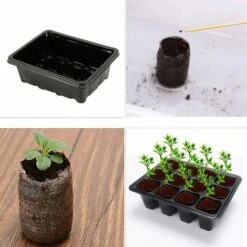 HKLFFJA Willkey Lot De 5 Bac à Semis, Mini Serre Pour Semis, Plateaux De Culture Avec Couvercle, Propagateur Jardin Pour Démarrage Et Croissance Semence, Germination Serre Durables - 60 Cellules -France Serre de jardin Soldes 2022 63868840 3
