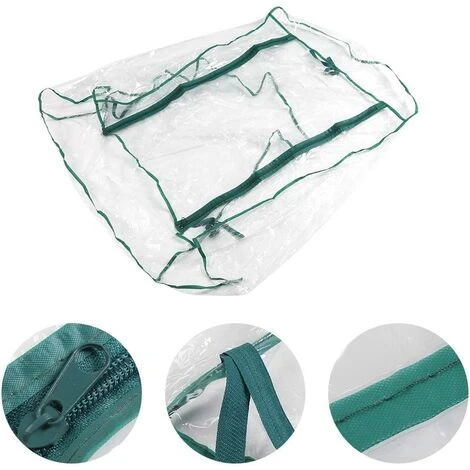 MEZHENG Mini Petite Serre Pour Plantes à L'extérieur, Intérieur, Tente De Serre De Culture Portable Avec Ouvertures à Glissière Maison De Fleurs Jardinage Cour 4 MEZHENG Mini Petite Serre Pour Plantes à L'extérieur, Intérieur, Tente De Serre De Culture Portable Avec Ouvertures à Glissière Maison De Fleurs Jardinage Cour – Image 2