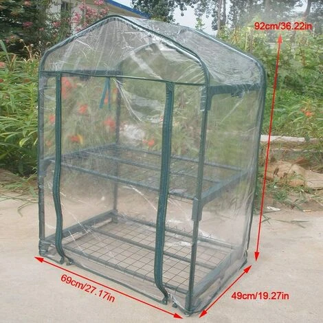 MEZHENG Mini Petite Serre Pour Plantes à L'extérieur, Intérieur, Tente De Serre De Culture Portable Avec Ouvertures à Glissière Maison De Fleurs Jardinage Cour 5 MEZHENG Mini Petite Serre Pour Plantes à L'extérieur, Intérieur, Tente De Serre De Culture Portable Avec Ouvertures à Glissière Maison De Fleurs Jardinage Cour – Image 3