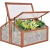 RELAX4LIFE Mini Serre De Jardin En Bois Avec 2 Toits Ouvrables En Pente, Serre à Tomates Pour Fruits, Légumes, Semis, Jardinage Sur Balcon Jardin Terrasse (Modèle 2, 90X83X59cm) 1 RELAX4LIFE Mini Serre De Jardin En Bois Avec 2 Toits Ouvrables En Pente, Serre à Tomates Pour Fruits, Légumes, Semis, Jardinage Sur Balcon Jardin Terrasse (Modèle 2, 90X83X59cm) -France Serre de jardin Soldes 2022 64129647 1
