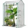 RELAX4LIFE Serre De Jardin Avec Couverture PE Cadre En Acier Film Plastique Résistant Avec Porte Enroulable Zippée, Serre Avec Piquets Pour Jardin Balcon Légumes Fleurs(100x80x150cm, Transparent) 2 RELAX4LIFE Serre De Jardin Avec Couverture PE Cadre En Acier Film Plastique Résistant Avec Porte Enroulable Zippée, Serre Avec Piquets Pour Jardin Balcon Légumes Fleurs(100x80x150cm, Transparent) -France Serre de jardin Soldes 2022 64130109 1