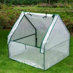 BF Serre De Jardin Portable Avec Feuille De Maille PE, Serre Avec Bâche Protège Les Plantes Du Froid