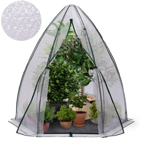 IDMARKET Serre D'hivernage Dôme Bâche Bulle 160 X 160 X 180 CM Maxi Chaleur 4 IDMARKET Serre D'hivernage Dôme Bâche Bulle 160 X 160 X 180 CM Maxi Chaleur – Image 2