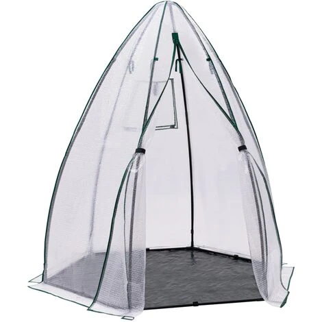 IDMARKET Serre D'hivernage Dôme Bâche Bulle 160 X 160 X 180 CM Maxi Chaleur 6 IDMARKET Serre D'hivernage Dôme Bâche Bulle 160 X 160 X 180 CM Maxi Chaleur – Image 4