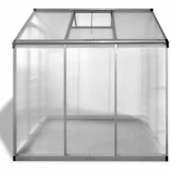 VidaXL Serre Aluminium Renforcé 3,46 M² - Transparent -France Serre de jardin Soldes 2022 6561557 3