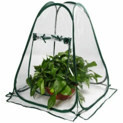 Mini Pop Up Serre, Serre De Jardin Balcon, Mini-Tente De Serre, Serres De Culture En PVC De Intérieur Ou Extérieur, Tente Fleur Abri Pour Plantes De Jardin 70 X 70 X 80 Cm 1 Pièce 13Treize