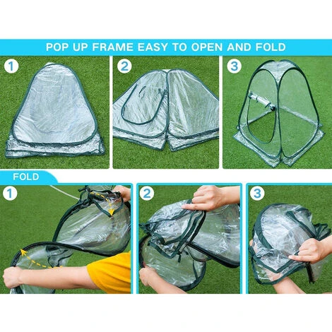 Serres De Culture En PVC Pour Intérieur Ou Extérieur Mini Serre De Jardin, Petite Couverture Portable Pour Plantes De Jardin 70 X 70 X 80 Cm ——Adélala 7 Serres De Culture En PVC Pour Intérieur Ou Extérieur Mini Serre De Jardin, Petite Couverture Portable Pour Plantes De Jardin 70 X 70 X 80 Cm ——Adélala â Image 5