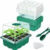 Cisea Mini Serre Pour Plantes, Plateau De Semis Intérieur 10 Pièces 120 Cellules Avec Couvercles Surélevés, Plateau De Semis, 20 étiquettes, 2 Outils 1 Cisea Mini Serre Pour Plantes, Plateau De Semis Intérieur 10 Pièces 120 Cellules Avec Couvercles Surélevés, Plateau De Semis, 20 étiquettes, 2 Outils -France Serre de jardin Soldes 2022 66862651 1